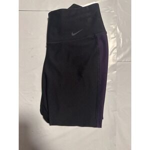 Nike Dri-FIT Leggings Women XS Black Purple Excellent High Rise Athletic Pants